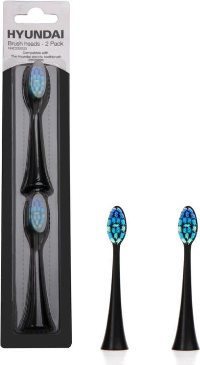Hyundai - Elektrische Tandenborstel - Opzetborstel - Zwart - 2 Stuks - Afbeelding 3