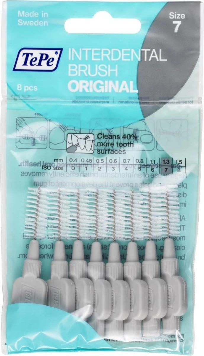 TePe Origineel Grijs - 1,3mm - 8 Stuks - Rager