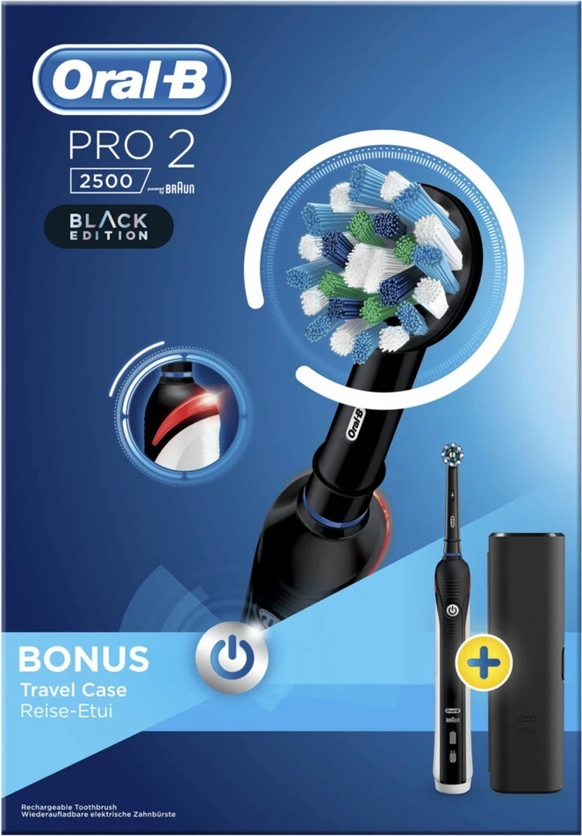 Oral B Oral-B Pro 2 2500 - Zwart - Elektrische Tandenborstel - Afbeelding 2