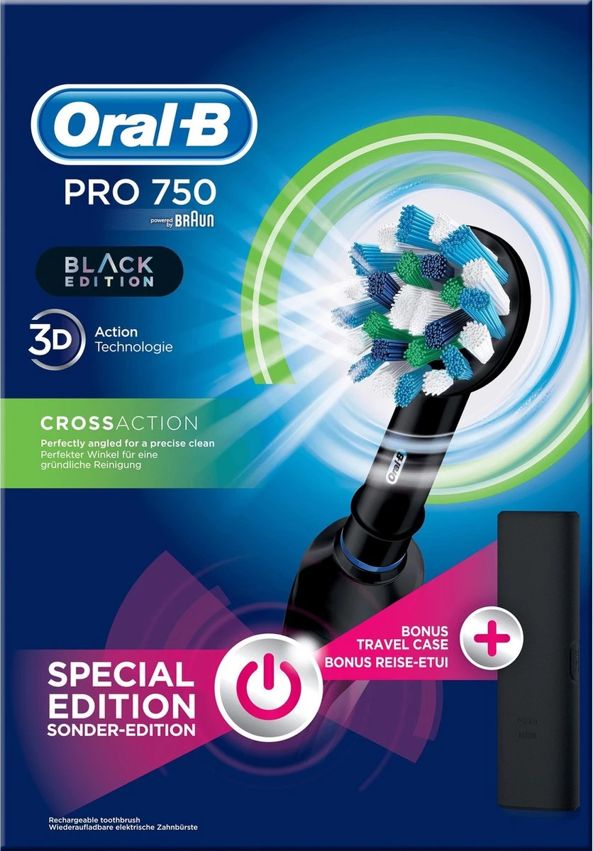 Oral B Oral-B PRO 750 - Elektrische Tandenborstel - Zwart - Afbeelding 15
