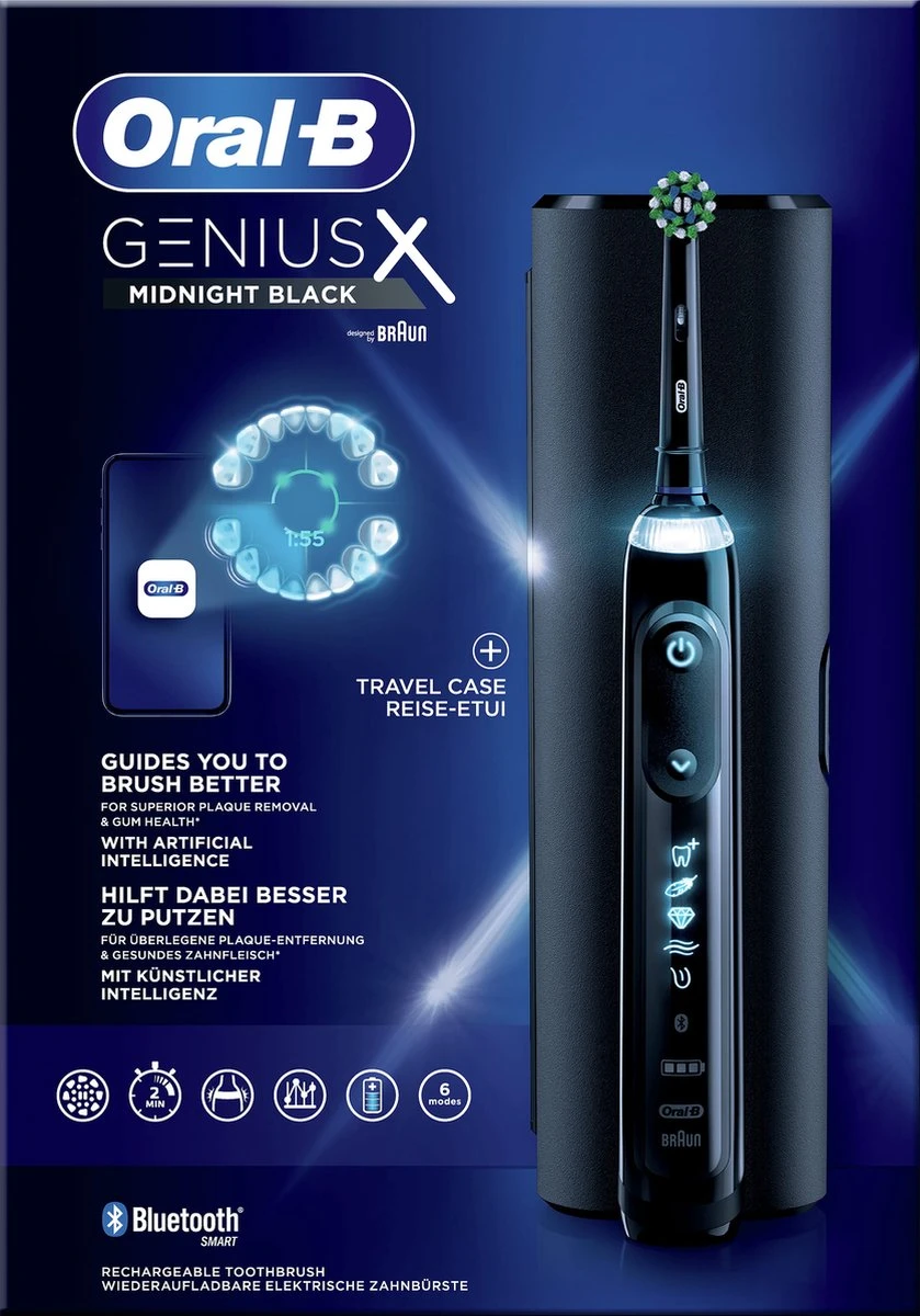 Oral B Oral-B Genius X Elektrische Tandenborstel - Zwart - Afbeelding 3
