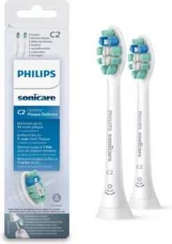Philips Sonicare C2 Optimal Plaque Defence HX9022/10 - Opzetborstels - 2 Stuks