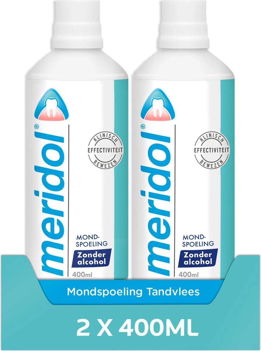 Meridol Mondwater Tandvlees - 2 X 400 Ml - Voordeelverpakking - Afbeelding 2