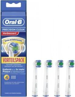 Braun Oral-B Precision Clean 4 Stuk(s) Wit Opzetborstel