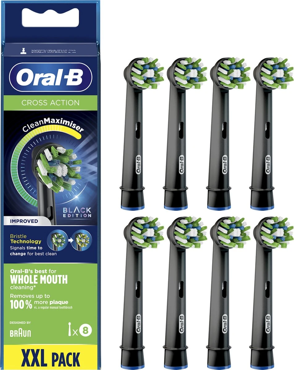 Oral B Oral-B CrossAction - Met CleanMaximiser-technologie - Opzetborstels - Zwart - 8 Stuks - Afbeelding 13