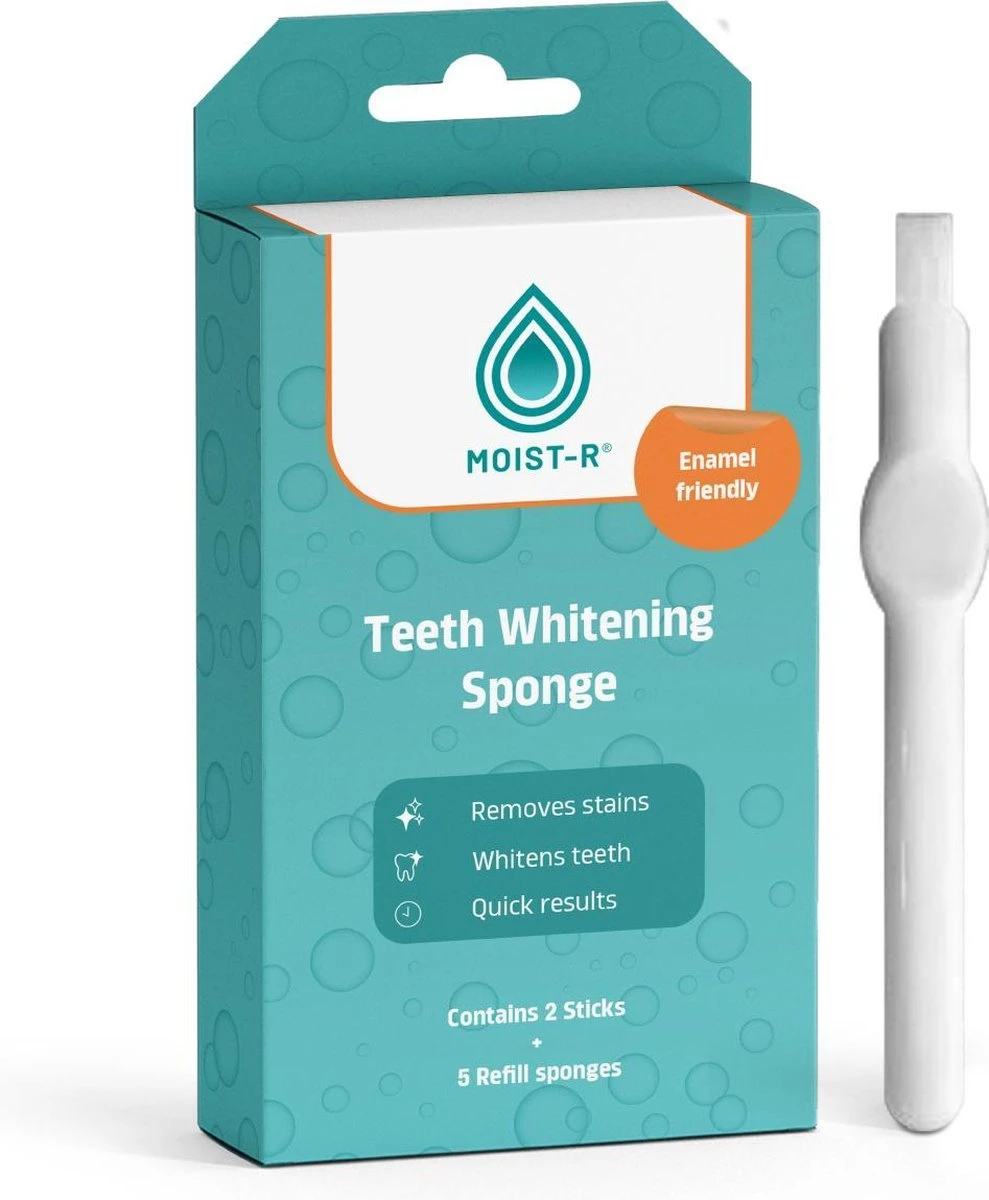 Moist-R Teeth Whitening Stick (2X) En 5 Refills - Thuis Tanden Bleken - Witte Tanden